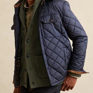 Banana Republic Organic Cotton Shawl-Collar Ribbed Cardigan